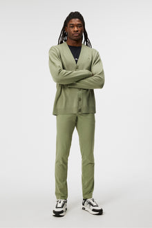 Men | Lucas Knitted Cardigan | Oil Green