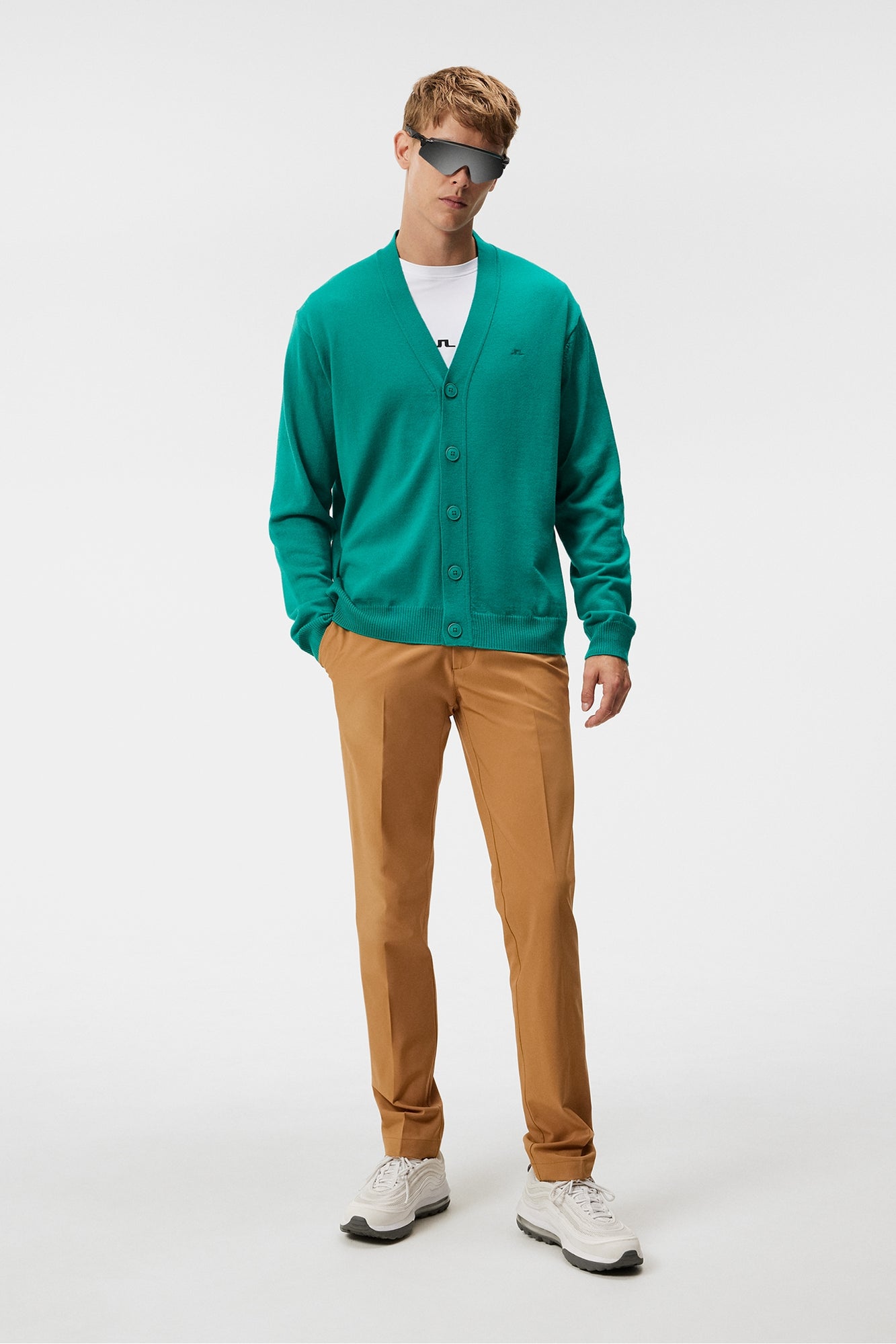 Men | Lucas Knitted Cardigan | Proud Peacock