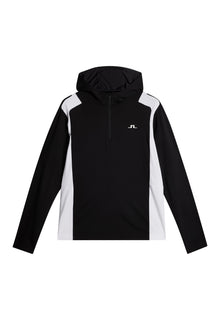 Men | Lukas Quarter Zip Hood | Black