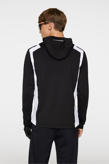 Men | Lukas Quarter Zip Hood | Black