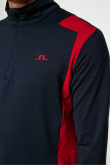 Men | Lukas Quarter Zip Mid Layer | Barbados Cherry