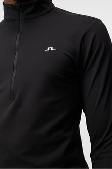 Men | Luke Half Zip Mid Layer | Black