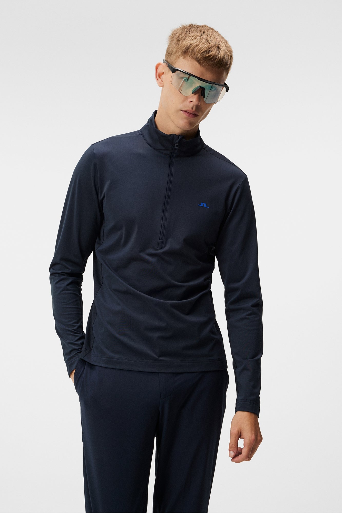 Men | Luke Half Zip Mid Layer | JL Navy (V2)