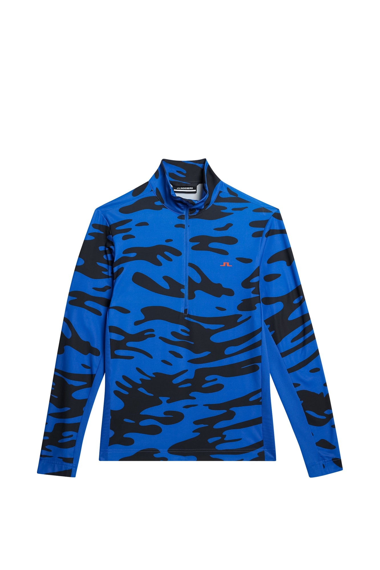 Men | Luke Print Mid Layer | Neptune Nautical Blue