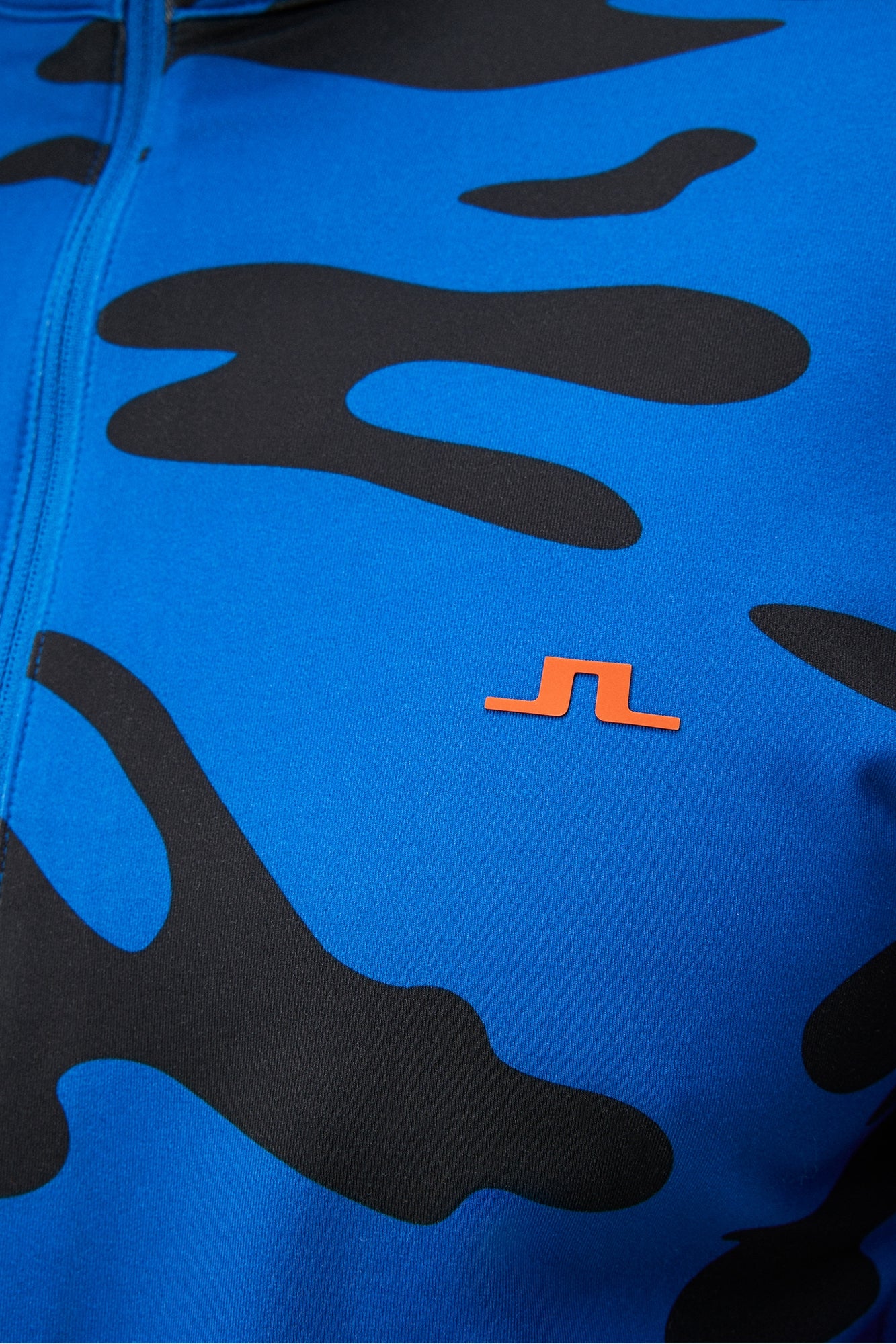 Men | Luke Print Mid Layer | Neptune Nautical Blue