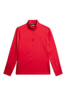 Men | Luke Quarter Zip Mid Layer | Barbados Cherry