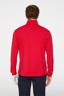 Men | Luke Quarter Zip Mid Layer | Barbados Cherry