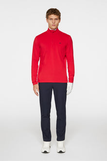 Men | Luke Quarter Zip Mid Layer | Barbados Cherry