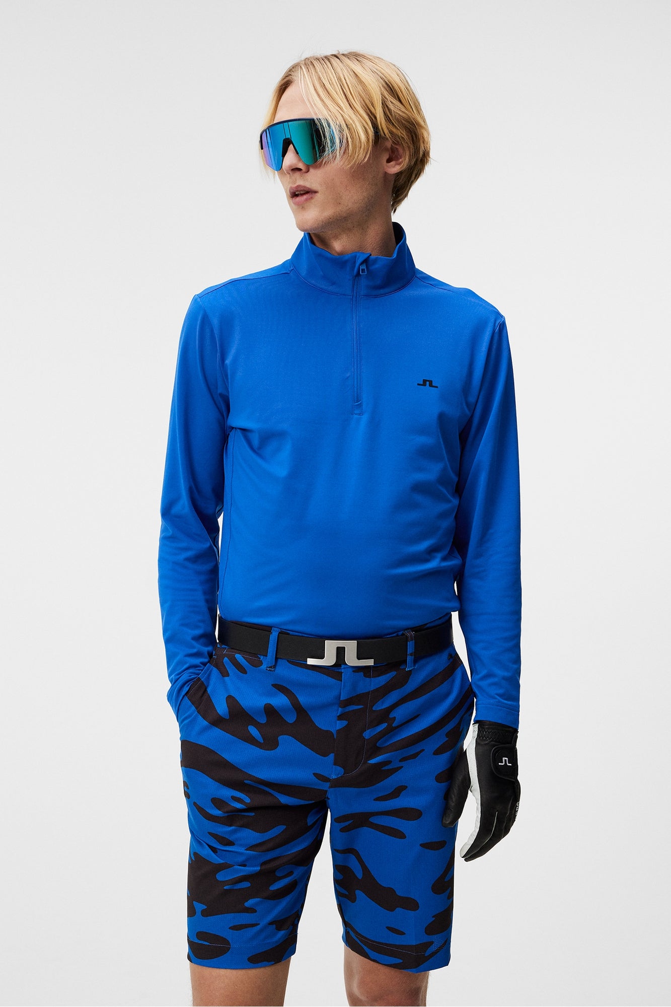 Men | Luke Quarter Zip Mid Layer | Nautical Blue