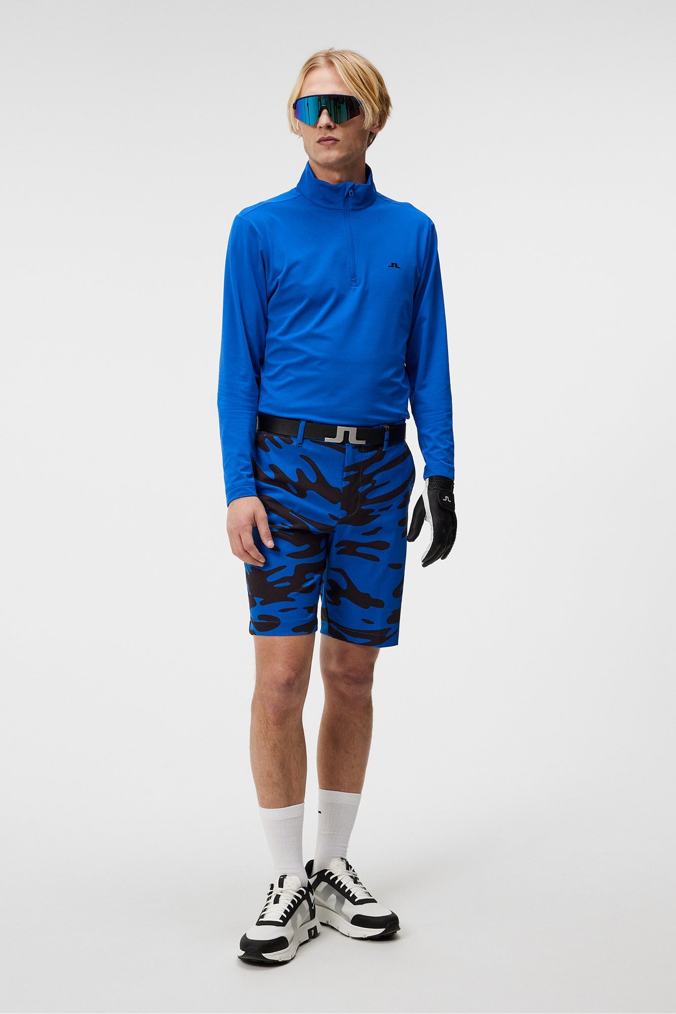 Men | Luke Quarter Zip Mid Layer | Nautical Blue