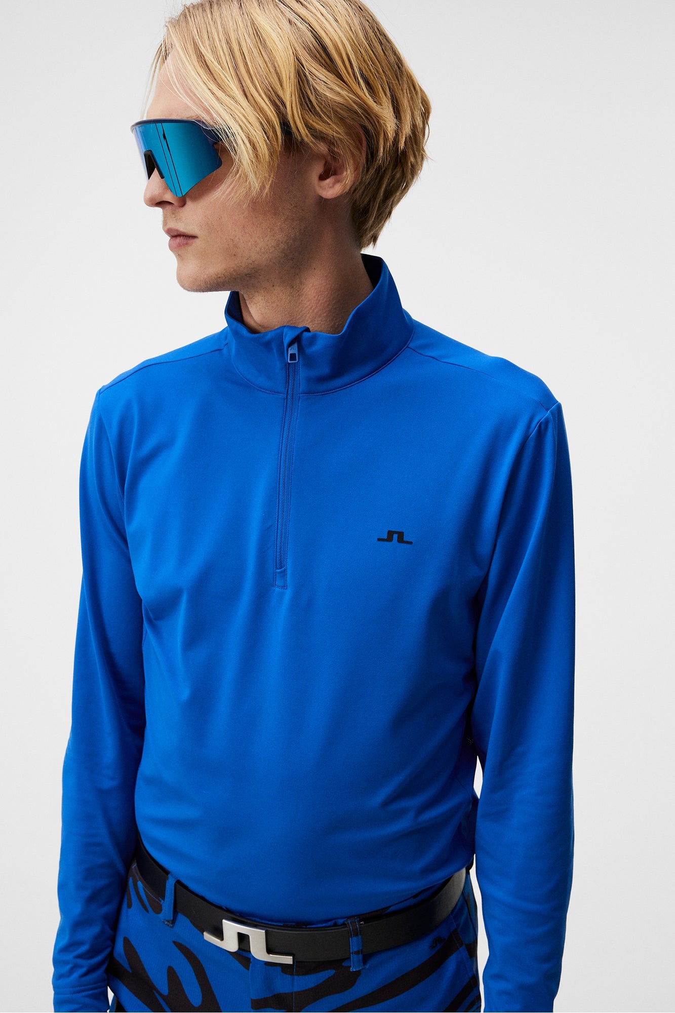 Men | Luke Quarter Zip Mid Layer | Nautical Blue
