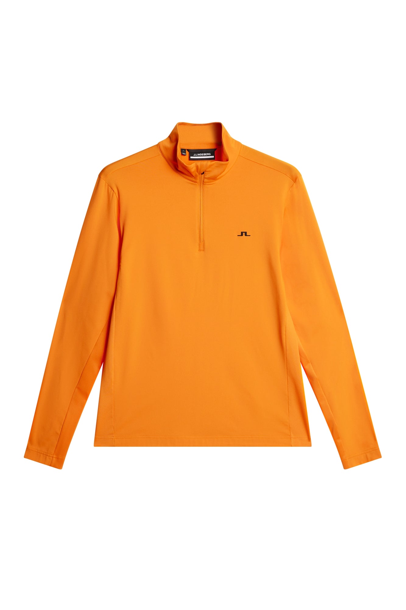 Men | Luke Quarter Zip Mid Layer | Persimmon Orange