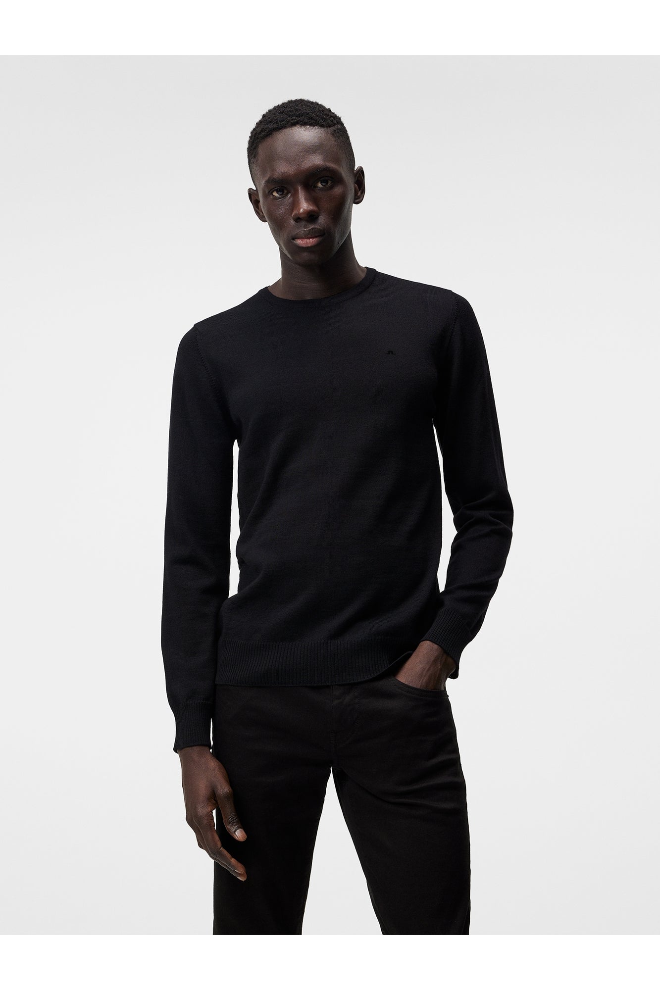 Men | Lyle Merino Creneck Sweater | Black