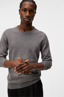 Men | Lyle Merino Creneck Sweater | Grey Melange