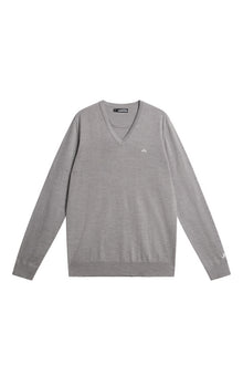 Men | Lymann Knitted Sweater | Grey Melange