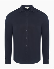 Men | Lyocell Long Sleeve Shirt | Midnight