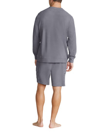 Men | MC s Brushed Fleece Split Neck Pullover | Coal