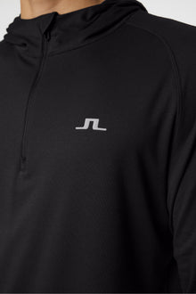 Men | Mario Quarter Zip Hood | Black