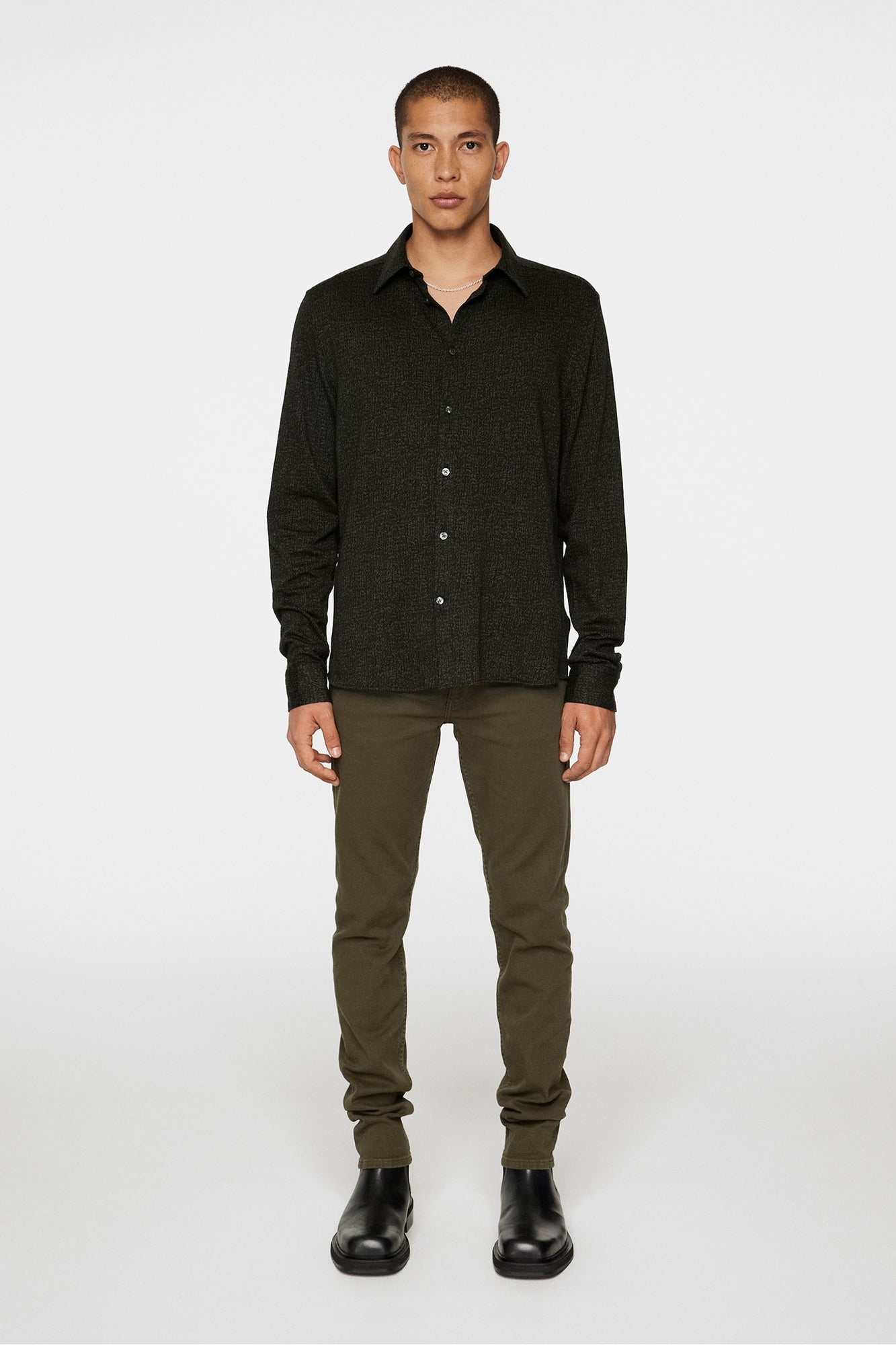 Men | Marlon Jersey Shirt | Forest Green