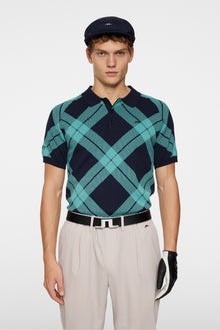 Men | Martin Knit Poo | Glenmuir Tartan Teal L