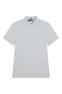 Men | Mat Jacquard Regular Fit Polo | Grey Melange
