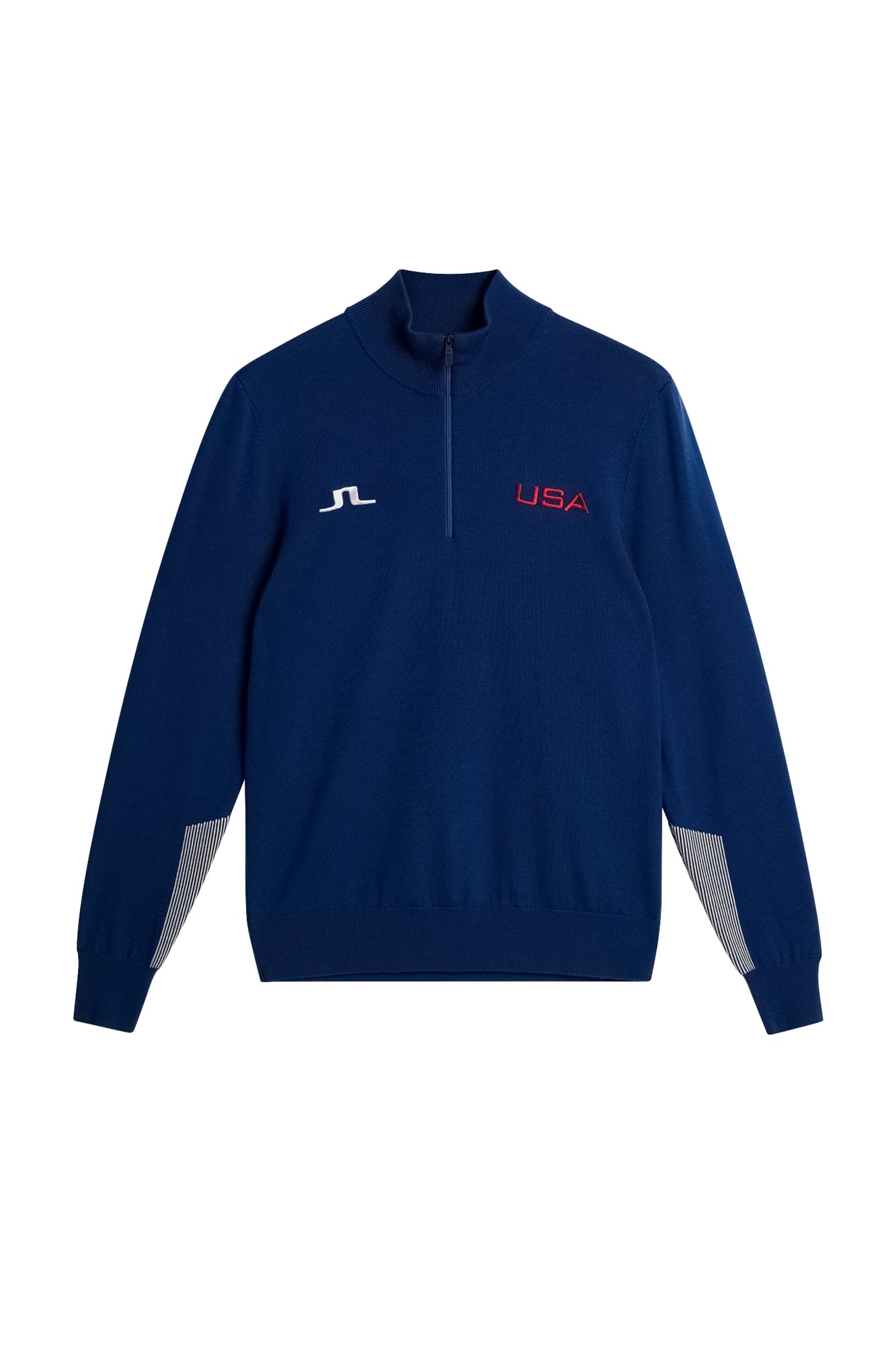 Men | Nathaniel Half Zip Sweater | Estate Blue