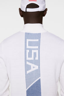 Men | Nathaniel Half Zip Sweater | White