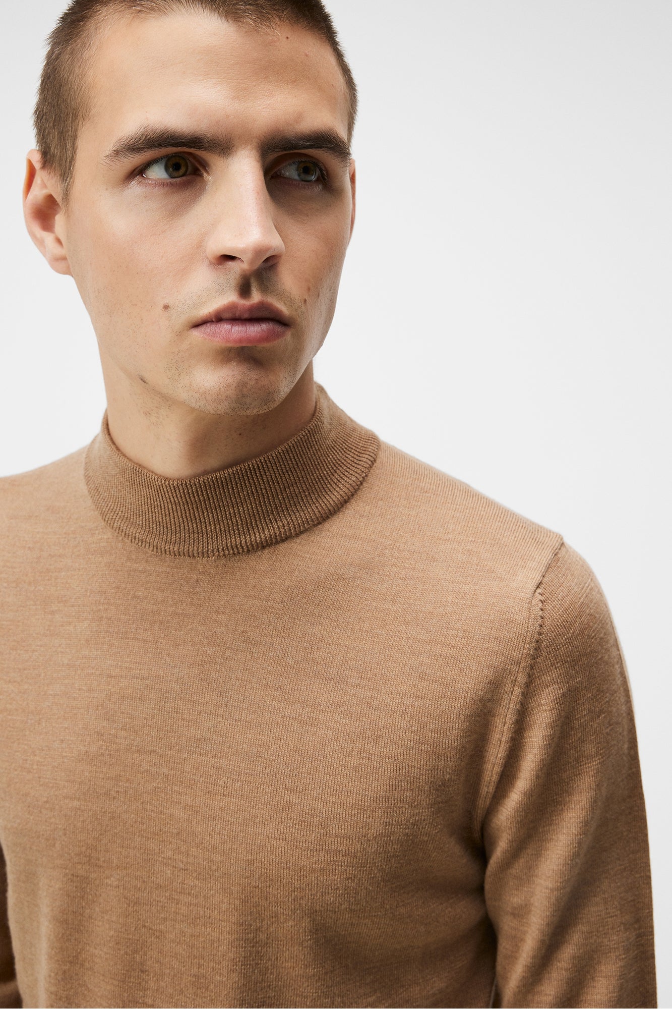 Men | Norman Merino Turtle Neck | Chipmunk Melange