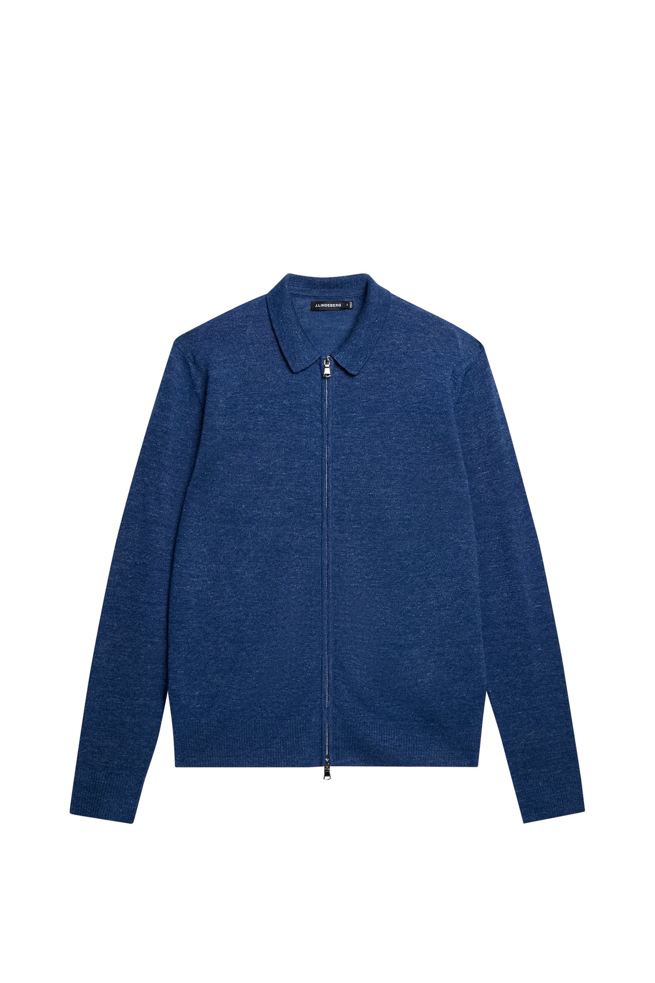 Men | Nylo Linen Blend Full Zip | Blue Quartz