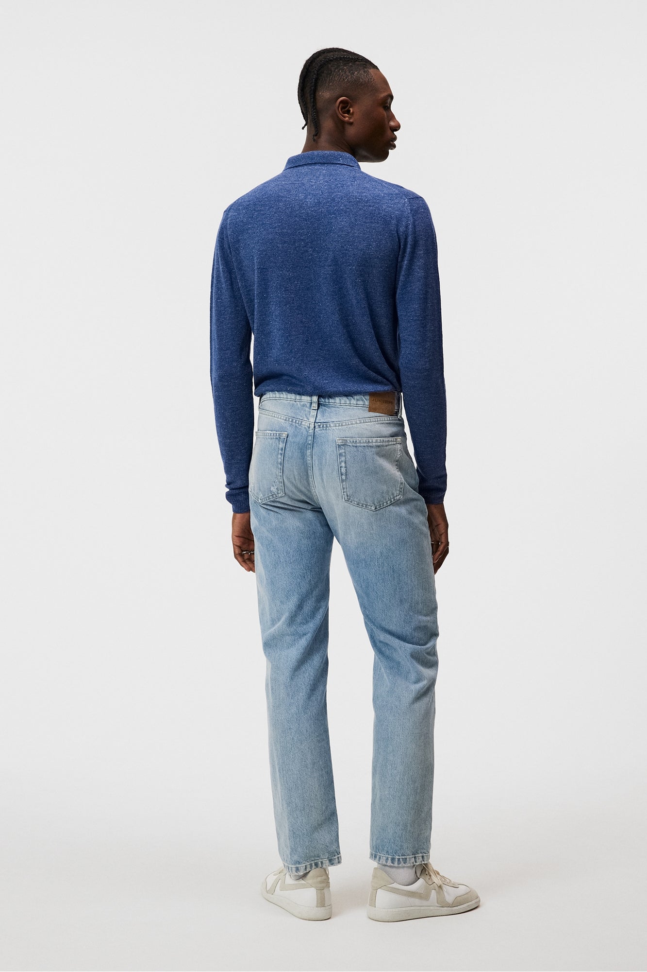 Men | Nylo Linen Blend Full Zip | Blue Quartz