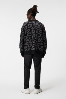 Men | Olive Creneck Knit | Black