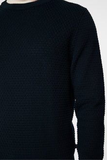 Men | Oliver Structure Sweater | JL Navy