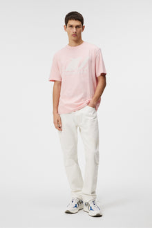 Men | Parcy Logo Tee | Powder Pink