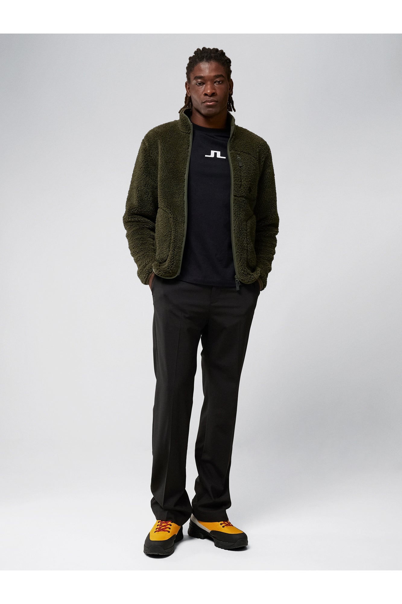 Men | Patrik Pile Fleece Jacket | Forest Green