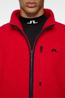 Men | Peter Pile Jacket | Barbados Cherry