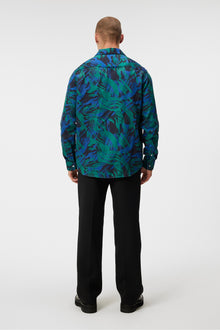 Men | Playa Printed Tencel Shirt | Navy Valley