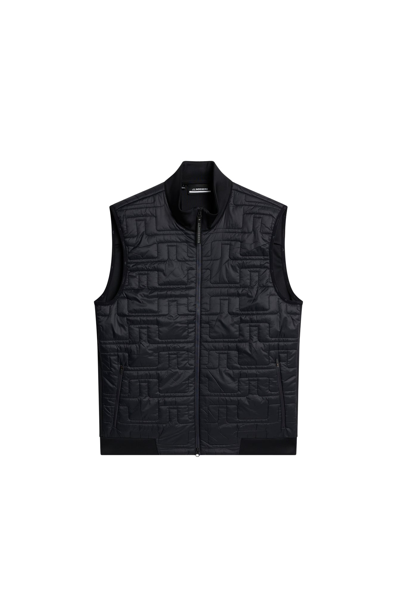 Men | Quilt Hybrid Vest | Black