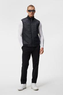 Men | Quilt Hybrid Vest | Black