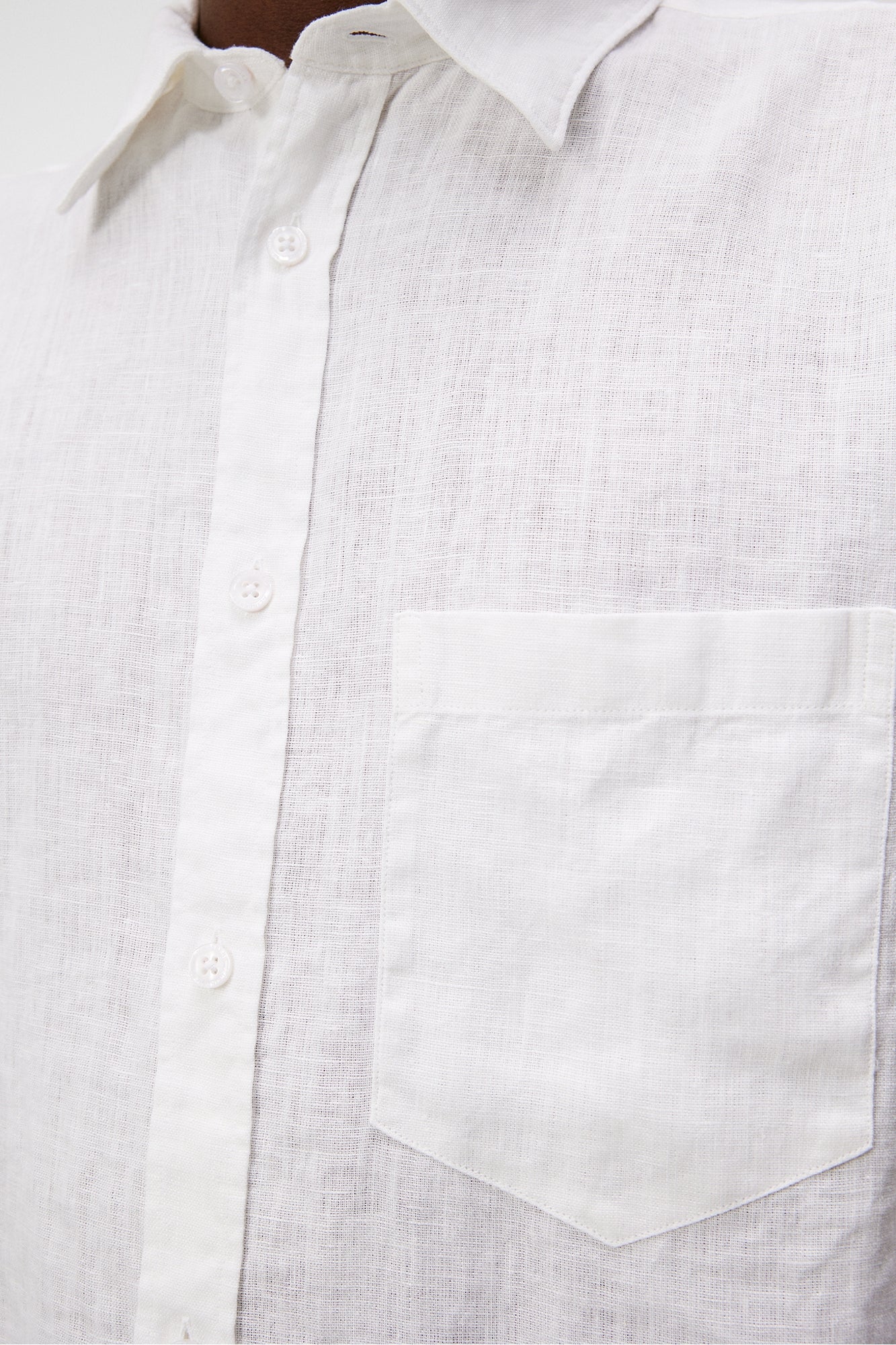 Men | Reg Ls Clean Linen Shirt | White