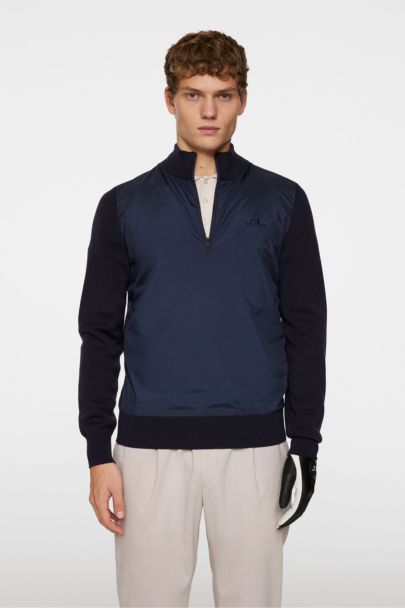 Men | Rob Hybrid Quarter Zip | JL Navy
