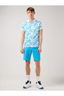 Men | Rowland Reg Golf Polo | Dresden Blue Neo Print