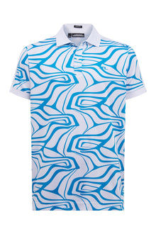 Men | Rowland Reg Golf Polo | Dresden Blue Neo Print