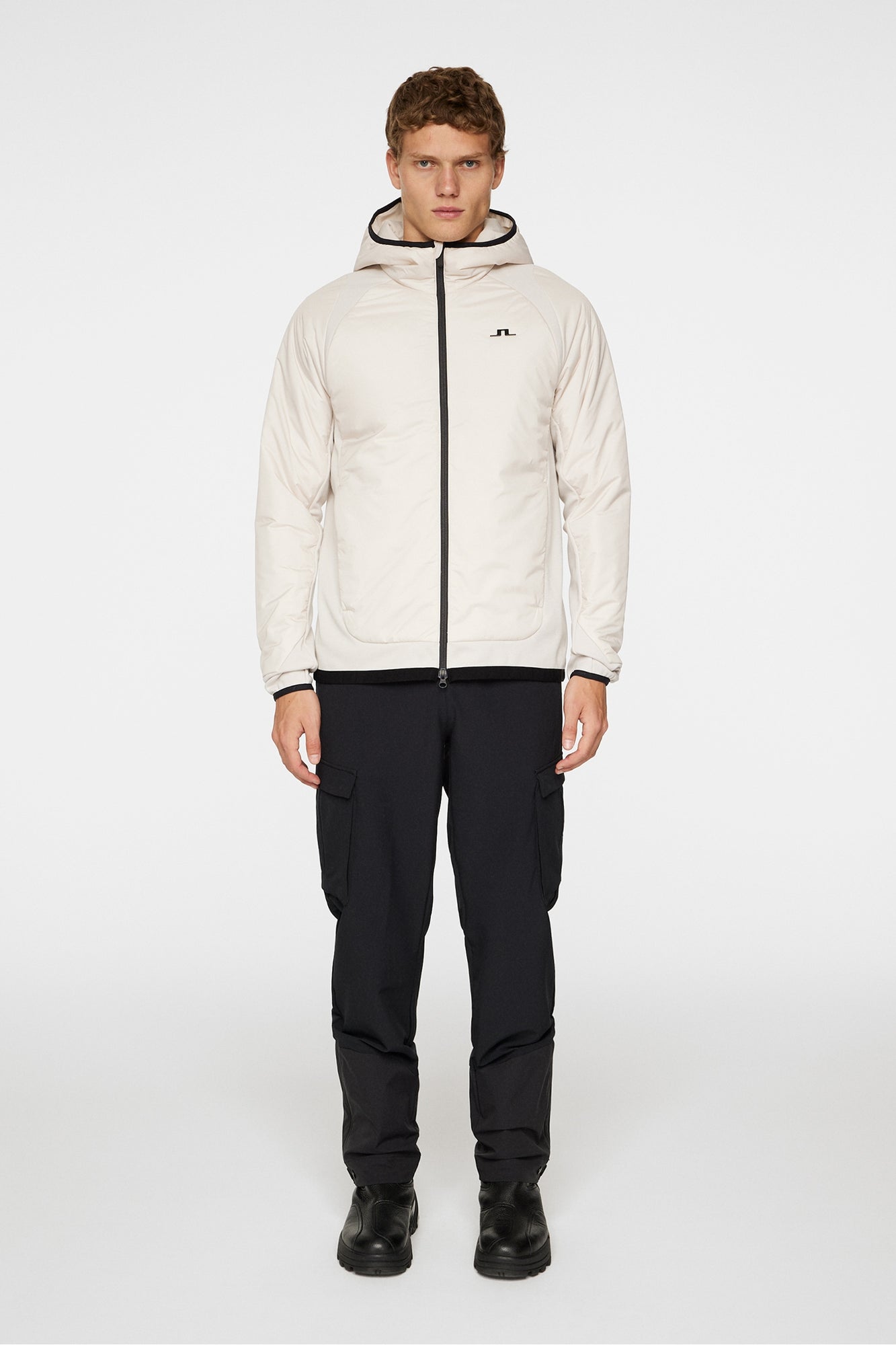 Men | Shawn Hybrid Hooded Jacket | Moonbeam