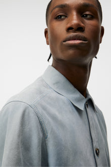 Men | Shorty SS Suede Shirt | Drea | Dream Blue