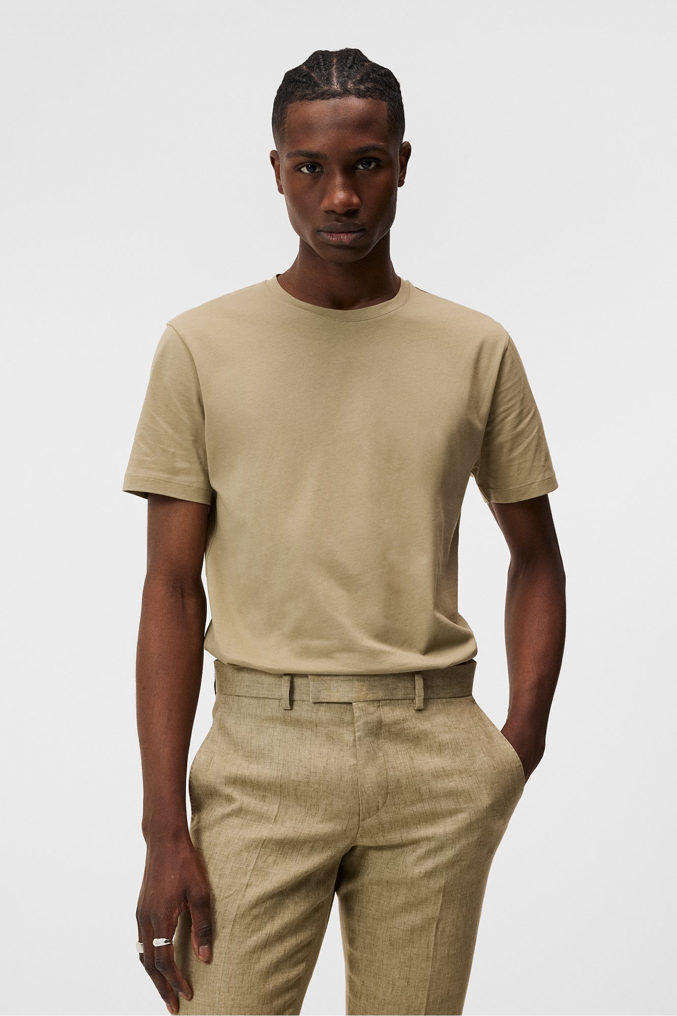 Men | Sid Basic Cotton Tee | Aloe