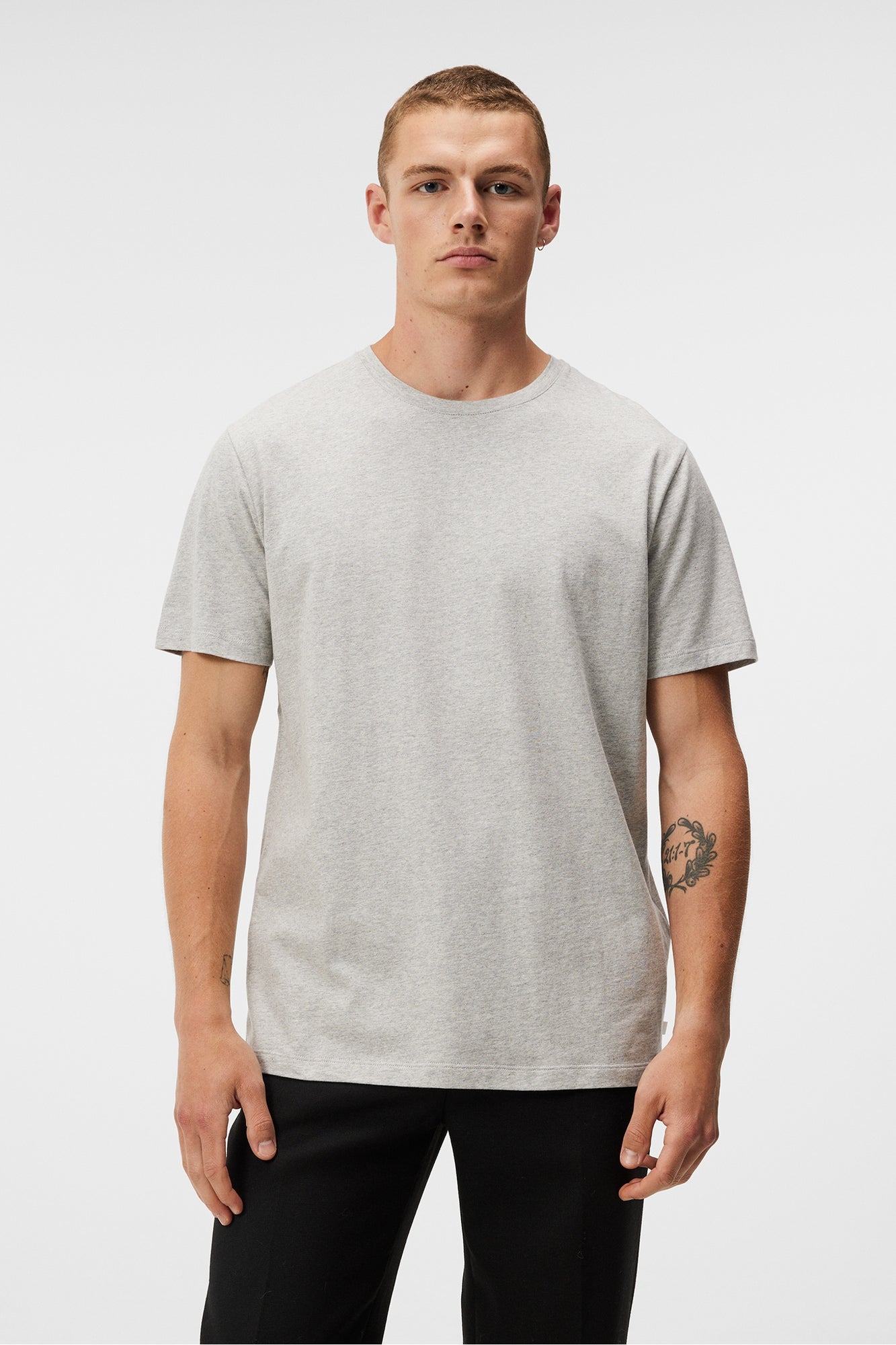 Men | Sid Basic T-Shirt | Light Grey Melange (V2)