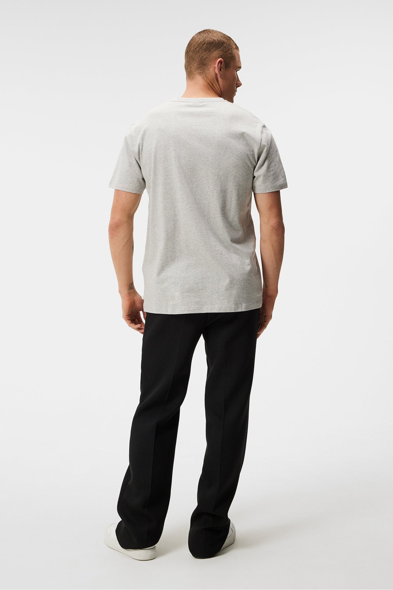 Men | Sid Basic T-Shirt | Light Grey Melange (V2)