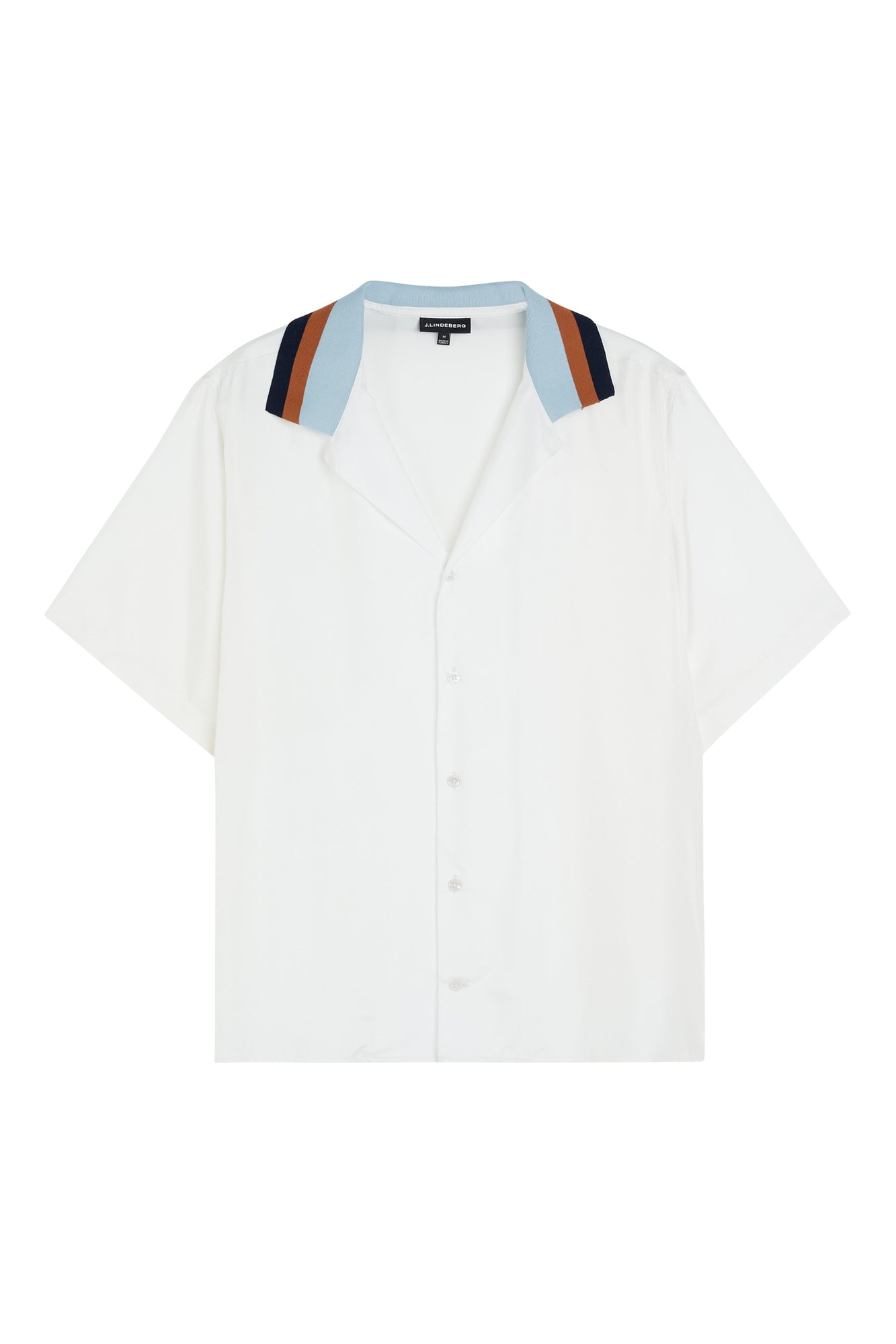 Men | Skala Silk Ribcollar Reg Shirt | White