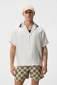 Men | Skala Silk Ribcollar Reg Shirt | White