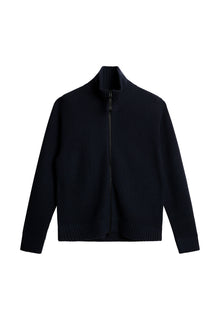 Men | Skyler Wool Blend Zip Cardigan | JL Navy